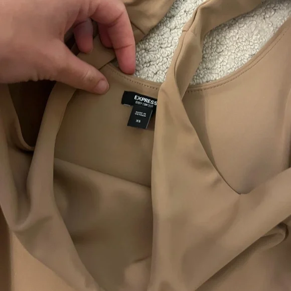 Express Body Contour Camel colored bodysuit size XS - Picture 7 of 8